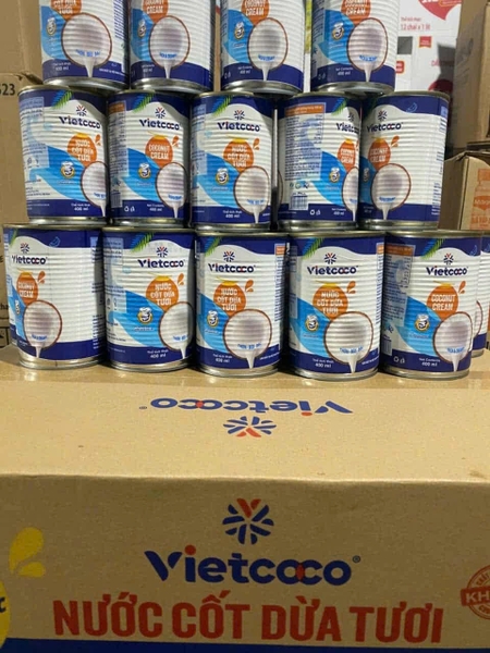 Nước Cốt Dừa Tươi Vietcoco 400ml - Thùng 24 lon