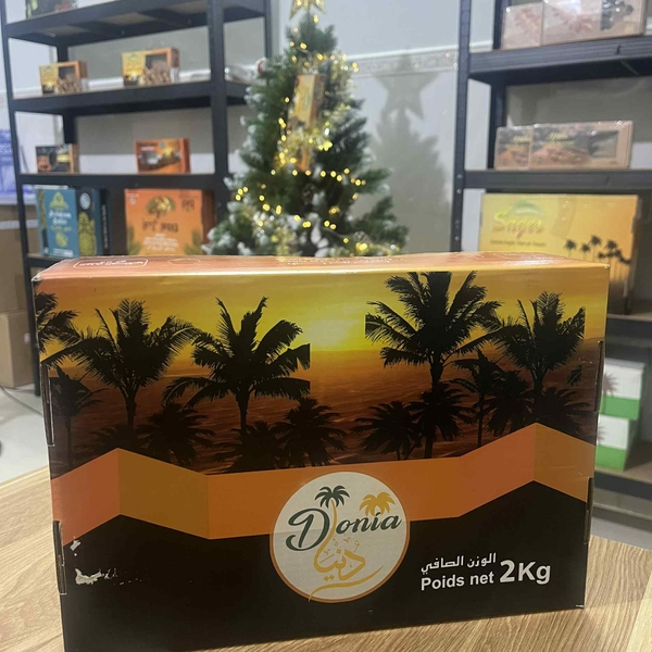 Chà Là Mật Dẻo Tunisia Tự Nhiên hộp 2kg