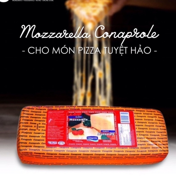 Phô mai Mozzarella Cheese Conaprole 5kg (Uruguay)