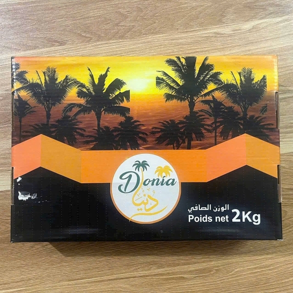 Chà Là Mật Dẻo Tunisia Tự Nhiên hộp 2kg