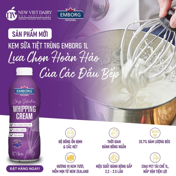 Whipping Cream Emborg 1Lít