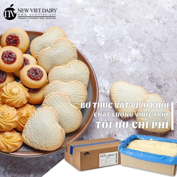 Bơ lạt thực vật Vivo PALFFY 300HLT Thùng 15kg