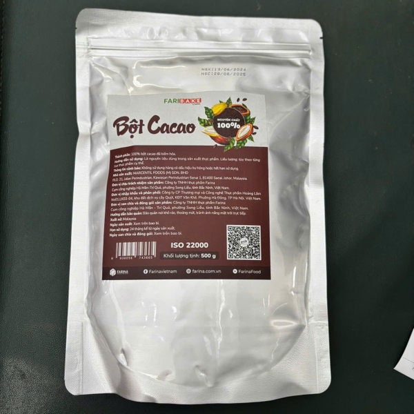 Cacao nguyên chất Malaysia 500g
