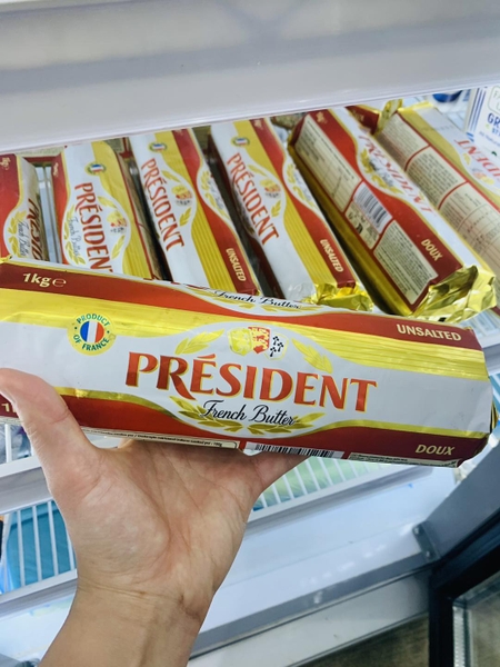 Bơ Lạt Président thỏi 1kg I EXP: 11.06.2026