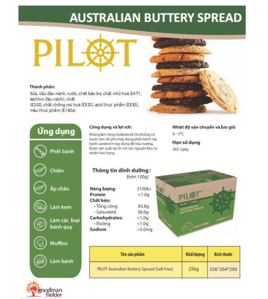 Bơ lạt Pilot 25kg