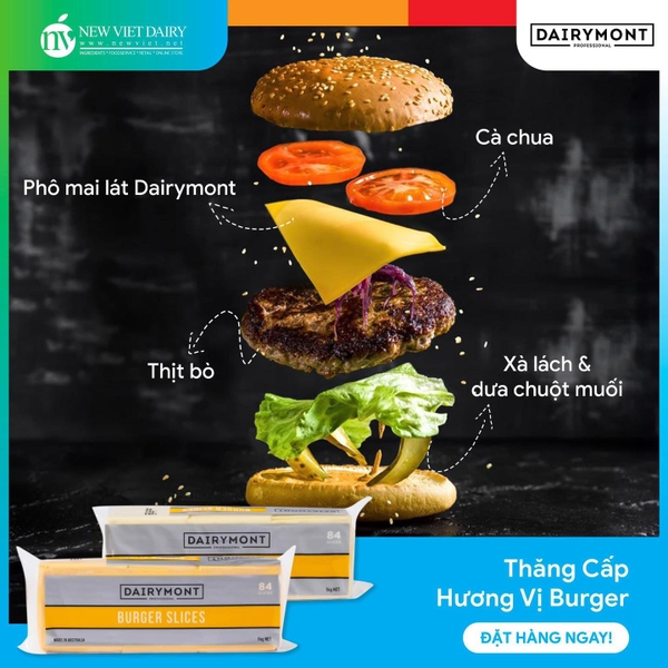 Phô Mai Lát Dairymont 84 lát 1kg I EXP: 07.2026