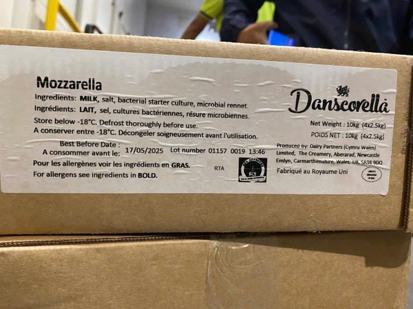 Phô mai Mozzarella Danscorella khối 2,5kg