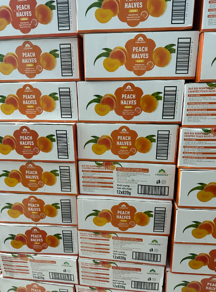 Đào Ngâm Countree Halves 820G - ĐÀO GIÒN