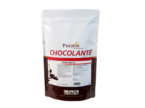 Socola nút đen 55% Puratos 1kg