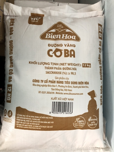 Đường Vàng Cô Ba Biên Hòa bao 12kg