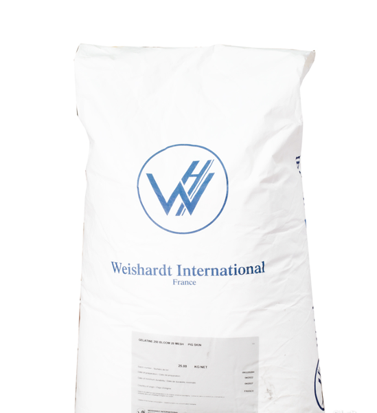 Gelatine Bột Weishardt International Pháp Blooms 250 - Bao 25kg