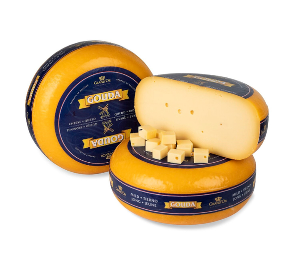 Phô mai Gouda Wheel Grand' or 1kg - Cắt lẻ từ nguyên bánh 4.5kg/bánh (Gouda Cheese)