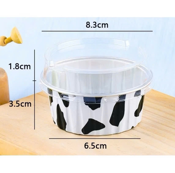 Hộp Nhôm Thiếc Tròn Có Nắp 125ml - set 10 hộp