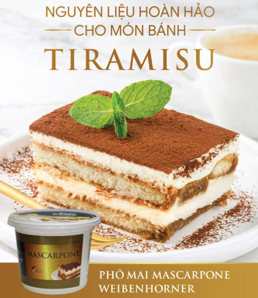 Kem Phô Mai Mascarpone WeiBenhorner 500g