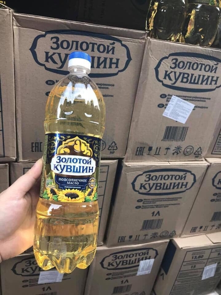Dầu hướng dương Zolotoy Kuvshin chai 1 lít – Nhập khẩu Nga