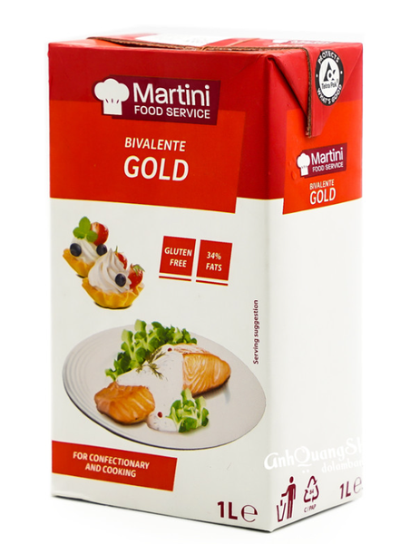 Kem Sữa Martini Bivalente Gold Fat 34% 1Lít