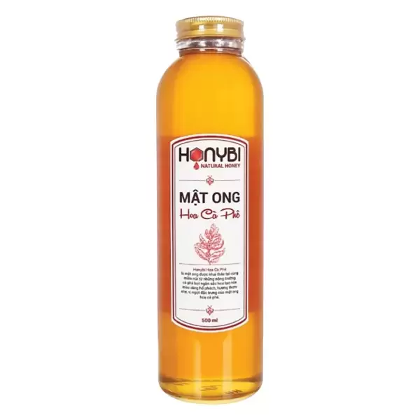 Mật Ong Honybi Hoa Cà Phê Chai 500ml