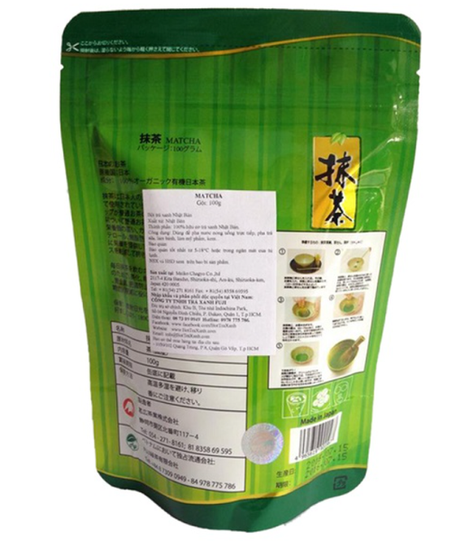 Bột Trà Xanh Matcha Nguyên Chất Fuji Nhật Bản Gói 100g