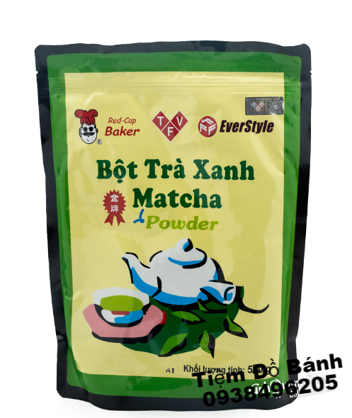 Bột Trà Xanh Matcha EverStyle Red Cape 500g - Matcha Đài Loan 500G EverStyle Red Cape