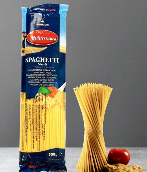 Mì Ý Mediteranea 500g - Spaghetti No.6 Mediterranea