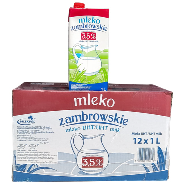 Sữa tươi Nguyên Kem Mleko Zambroskie Béo 3.5%- Nhập khẩu Ba Lan