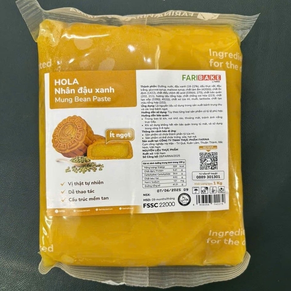 Nhân Trung Thu Đậu Xanh Hola Farina 1kg