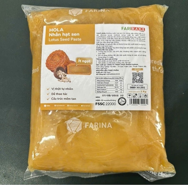 Nhân Trung Thu Hạt Sen Hola Farina 1kg