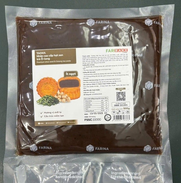 Nhân cao cấp hạt sen trà O long Farina Taiwa 500g