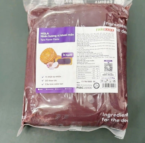 Nhân Trung Thu Khoai Môn Hola Farina 1kg