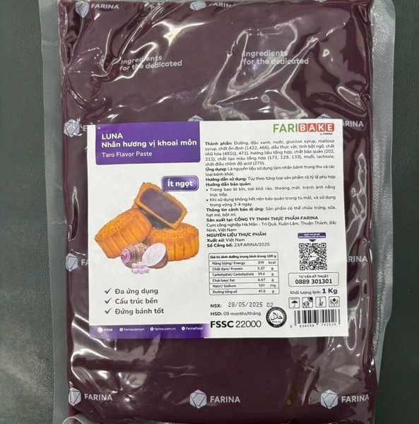 Nhân Trung Thu Khoai Môn Farina Luna 1kg
