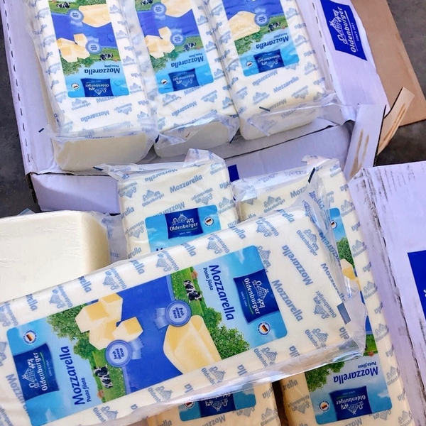 Phô mai Mozzarella Oldenburger (40% béo) 2.5kg