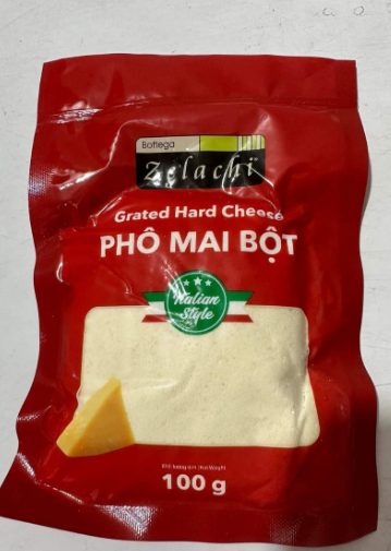 Phô Mai Parmesan Bột Bottega Zelachi - Grated Hard Cheese