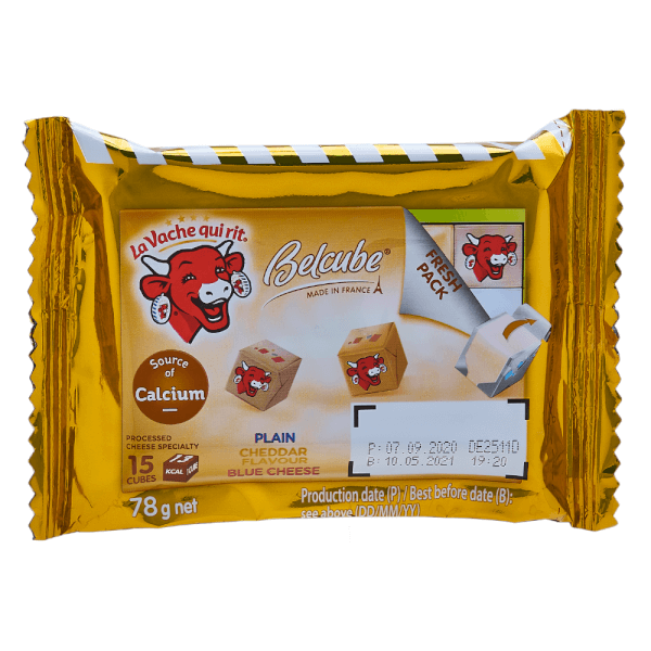 Phô Mai Vuông Belcube Cheese 78g - LA VACHE QUI RIT