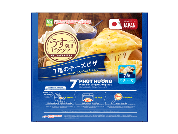 Set 3 hộp Pizza 7 loại Cheese Nhật 118g