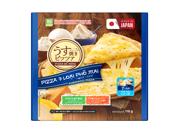 Set 3 hộp Pizza 7 loại Cheese Nhật 118g