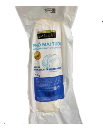 Phô mai tươi MOZZARELLA Fior Di Latte Bottega Zelachi 1kg
