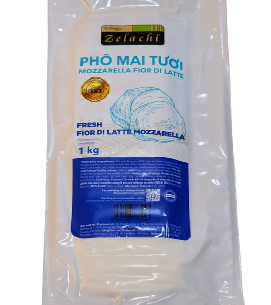 Phô mai tươi MOZZARELLA Fior Di Latte Bottega Zelachi 1kg