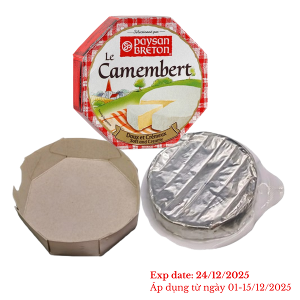 Phô Mai Le Camembert Paysan Breton 125g
