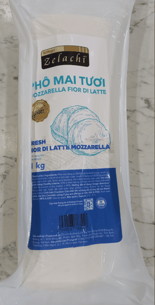 Phô mai tươi MOZZARELLA Fior Di Latte Bottega Zelachi 1kg