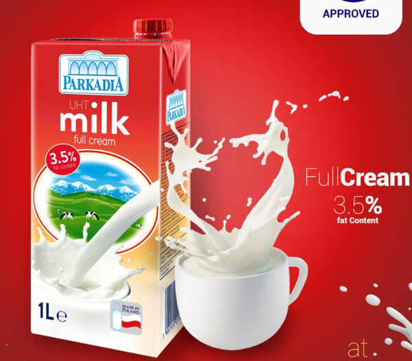Sữa tươi UHT milk 3,5% Parkadia 1Lít