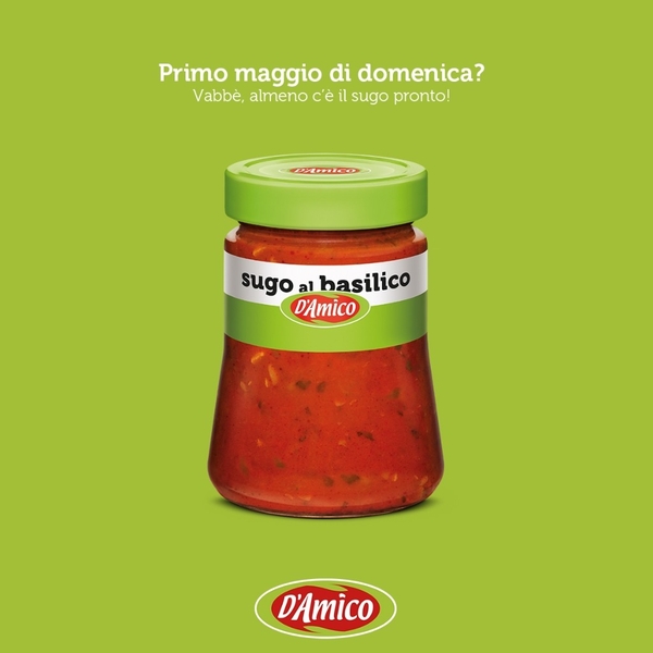 Sốt Spagheti D'amico Ý 290g - Basil Sauce