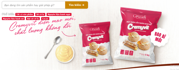 Bột nhân kem su Puratos Cremyvit
