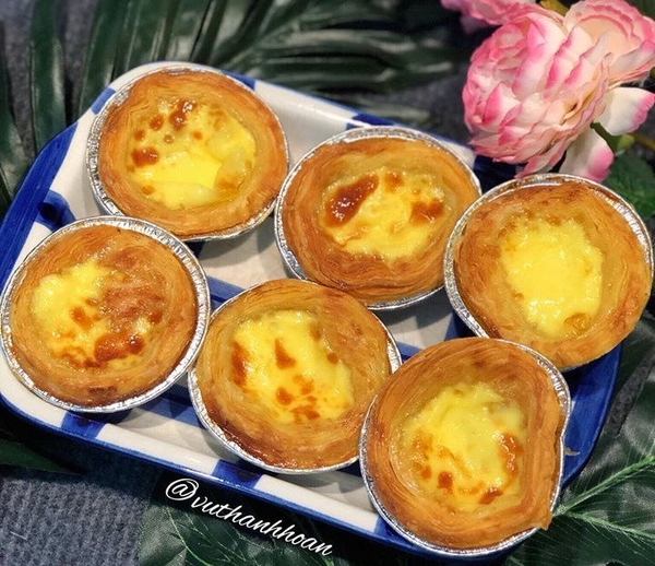 Combo 30 Đế Bánh Tart Trứng và 1KG Kem Trứng Vị Vani