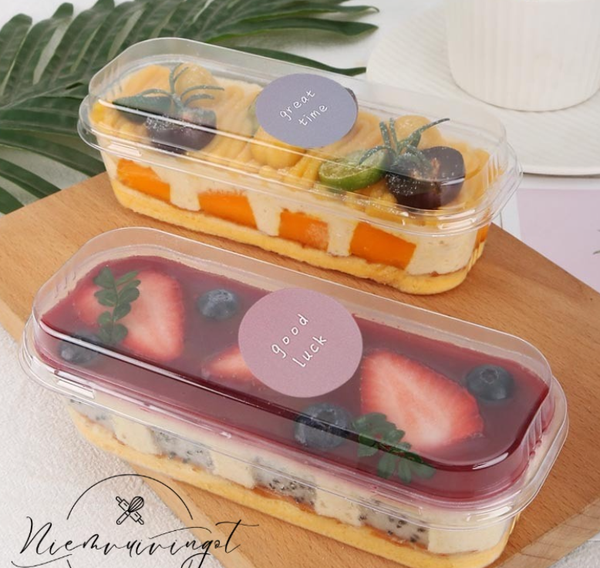 Hộp nhựa đựng bánh mousse tiramisu XY955