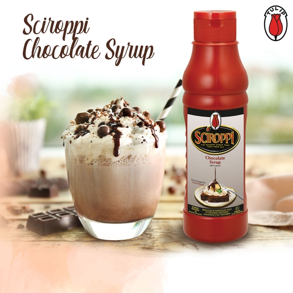 Sốt Socola Hiệu Tulip Sciroppi 1kg (6/T) -Tulip Sciroppi Chocolate Syrup
