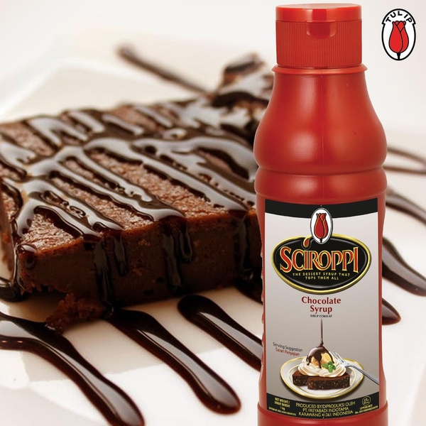 Sốt Socola Hiệu Tulip Sciroppi 1kg (6/T) -Tulip Sciroppi Chocolate Syrup