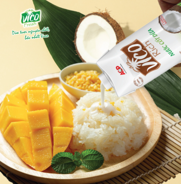 Nước Cốt Dừa Nguyên Chất Vico Rich 1Lít
