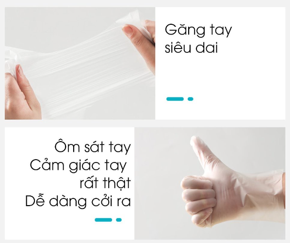 Găng Tay Sinh Học Dùng Cho Thực Phẩm Victoria Bay 100 cái - HÀNG CHÍNH HÃNG