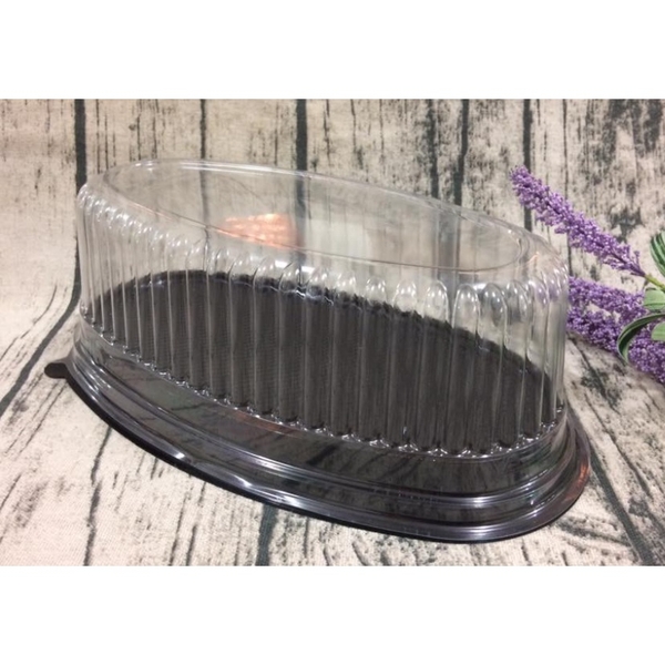 Hộp Nhựa Oval Đế Đen F70