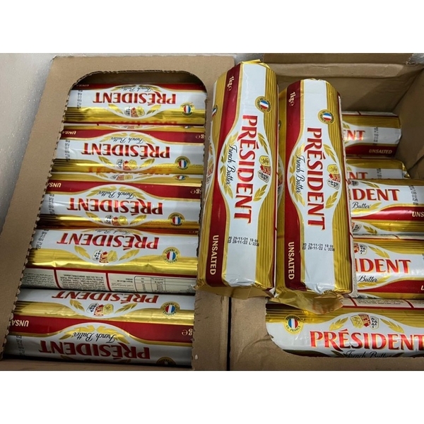 Bơ Lạt Président thỏi 1kg I EXP: 11.06.2026